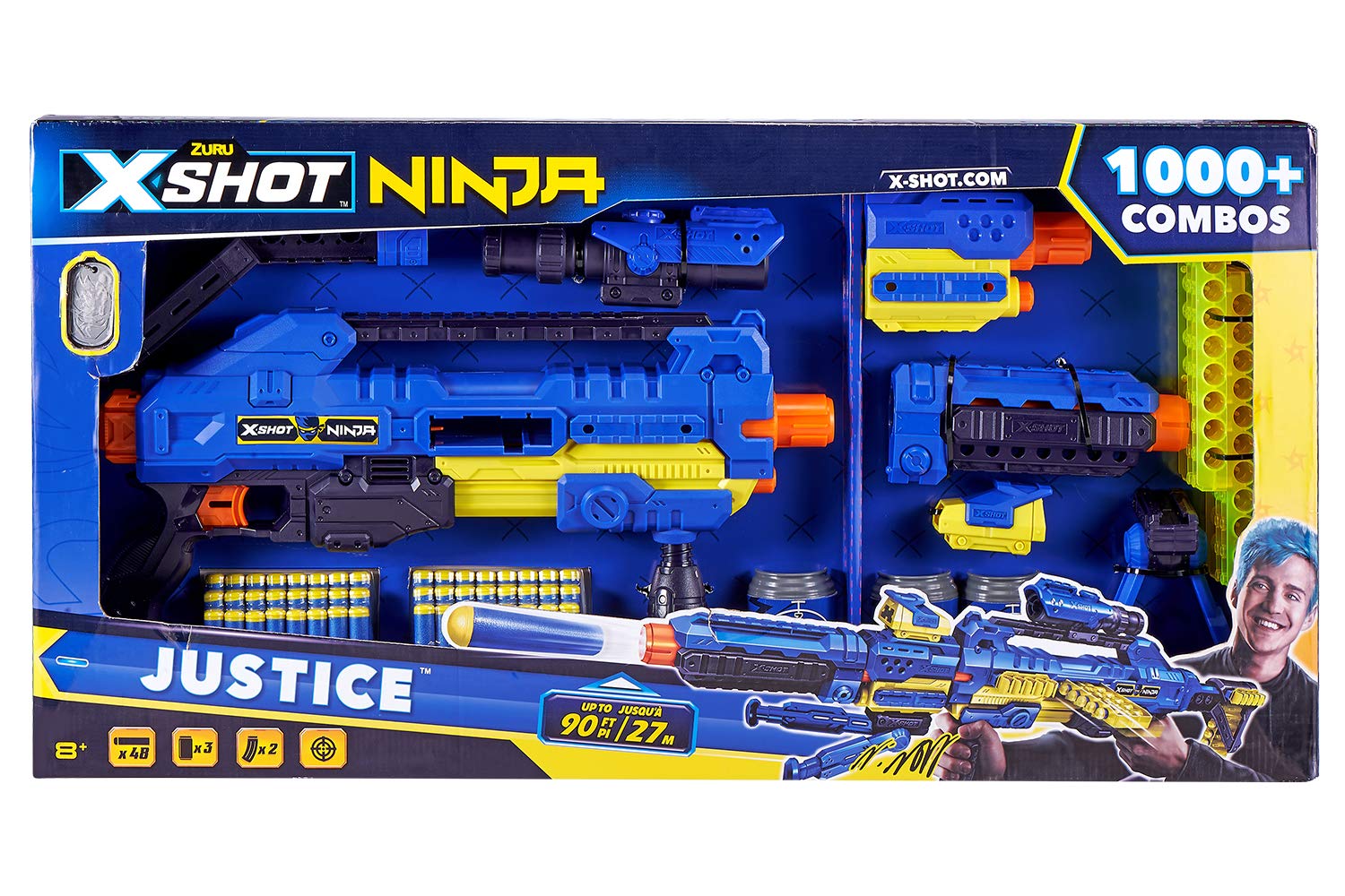 zuru X SHOT セット ZURU- X-Shot Ninja Justice 48 Dardi, 36320 : Amazon.sg: Toys