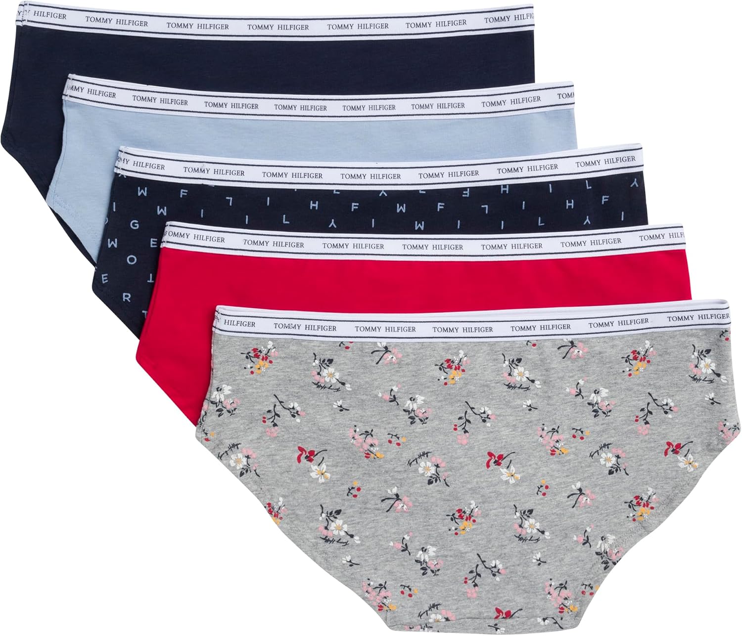 Tommy Hilfiger womens Classic Cotton Hipster Underwear With Logo Waistband 5-pack - Image 8