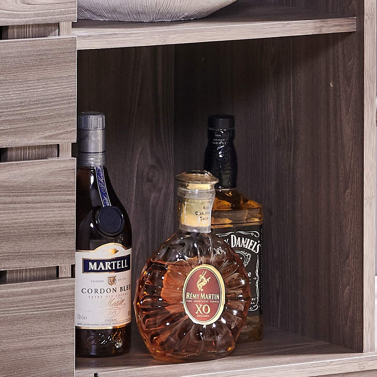 PBPKING Wooden Sideboard Buffet Storage Modern