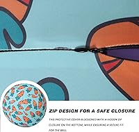 Vista 3 de Harrison Howard Howdy Bally Horse Playball Covers Mega Ball Cover for Equine Use - Exclusive Fun Patterns - Protective Carrot Print 40