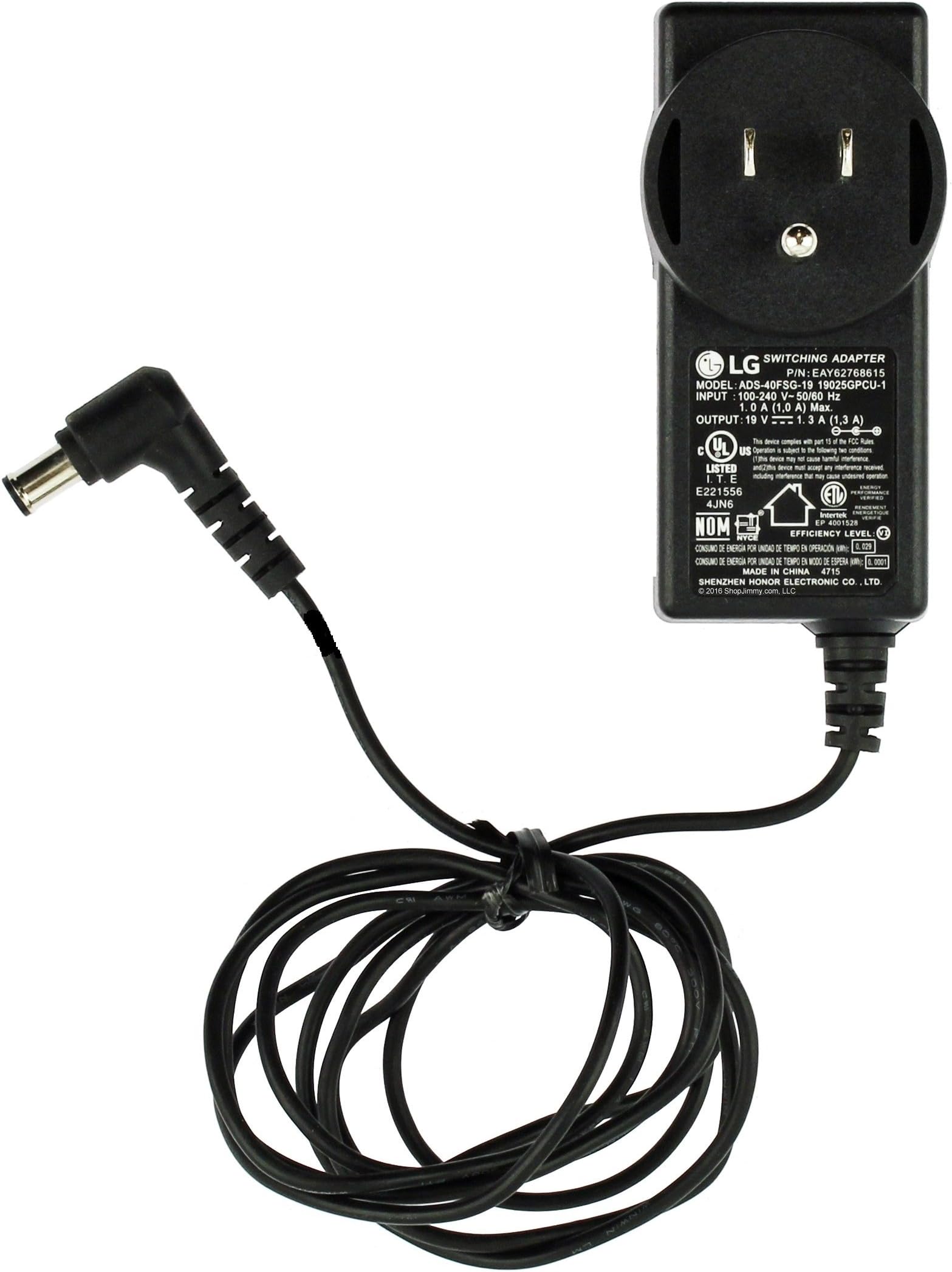 Original LG ADS-40FSG-19 19025GPCU-1 AC Adapter Power Supply EAY62790007 for LCD LED LG Televisions.