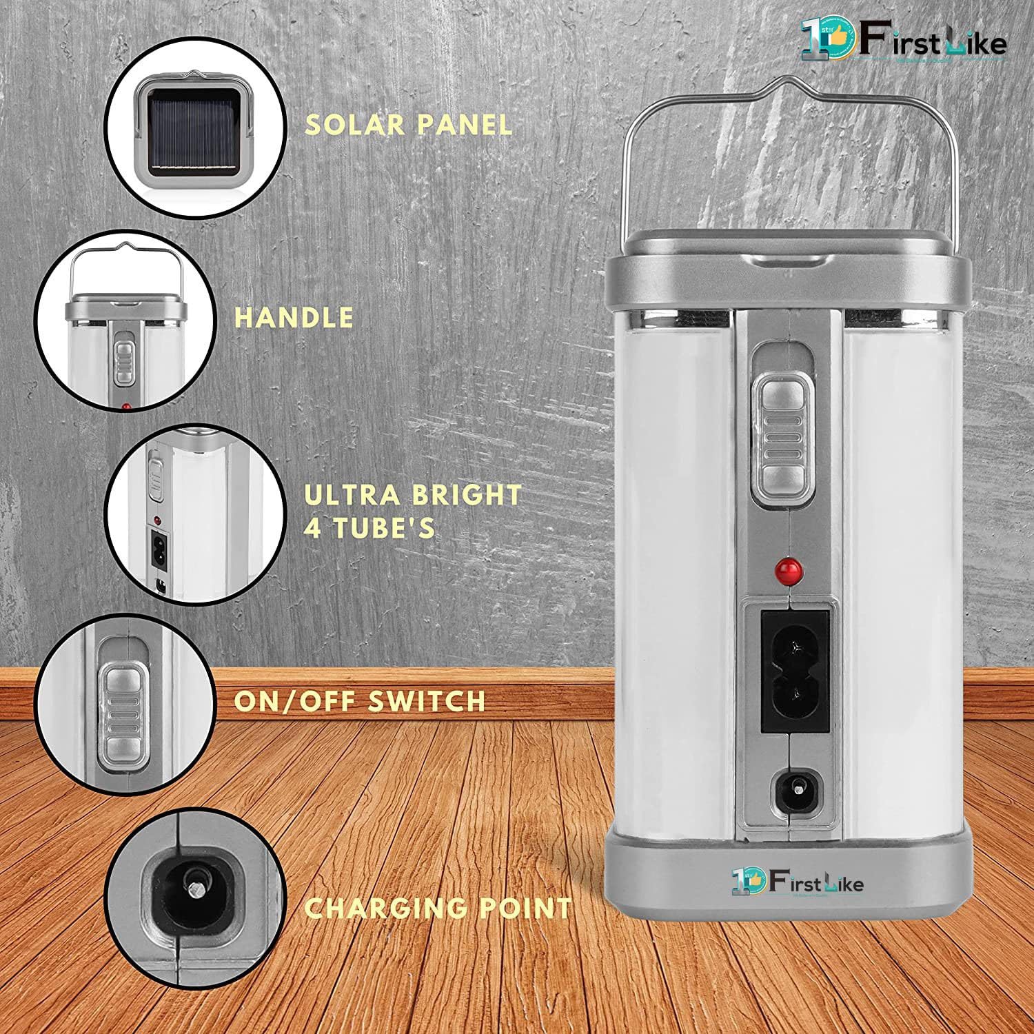 Electric Solar Lantern - 7 Hours Backup FREE SHIPPING -4 Electric Solar Lantern - 7 Hours Backup FREE SHIPPING -4