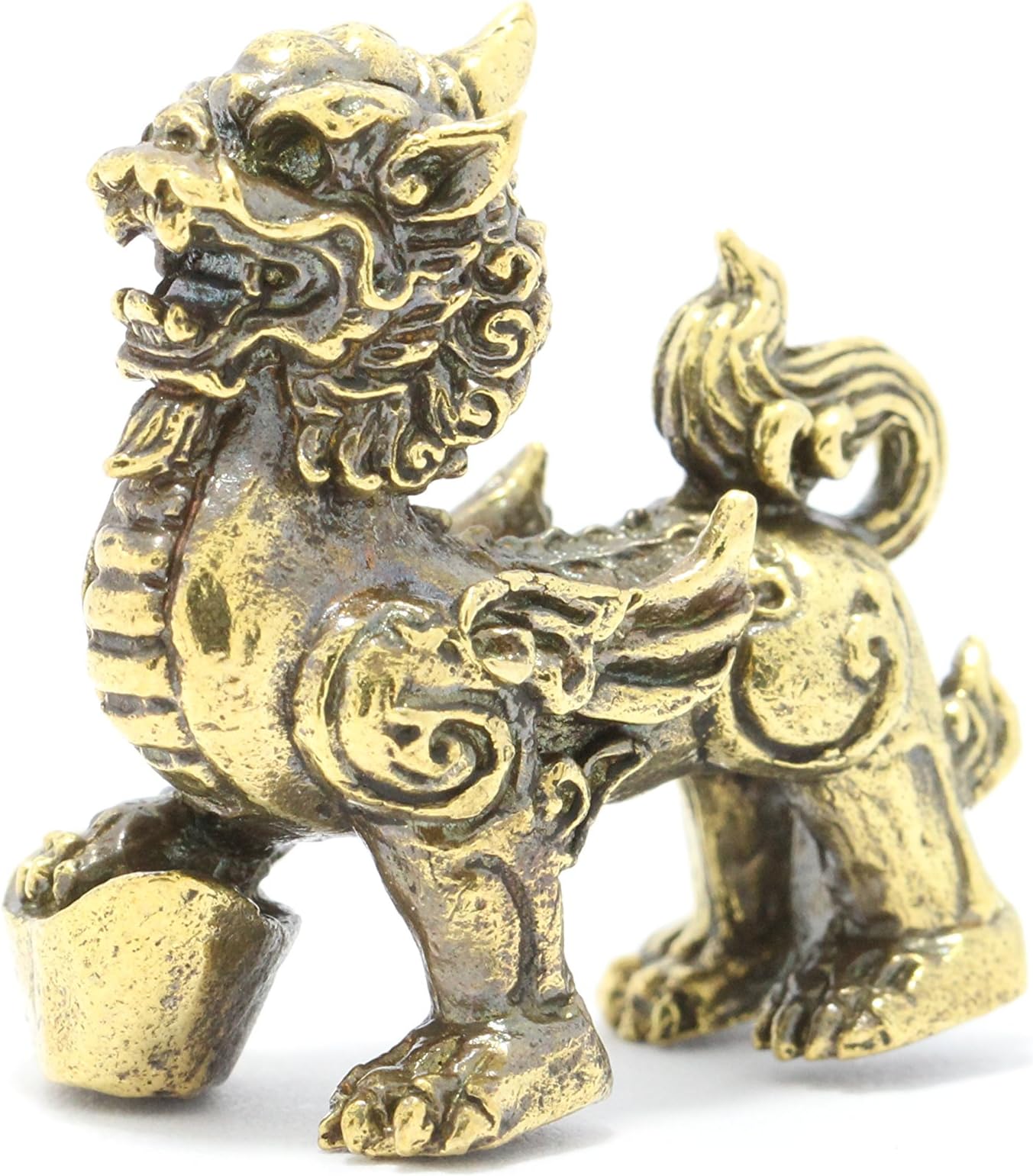 Thai Amulet statue Power Singha Hunting Money Wealth Rich Luck Good Business Attraction.