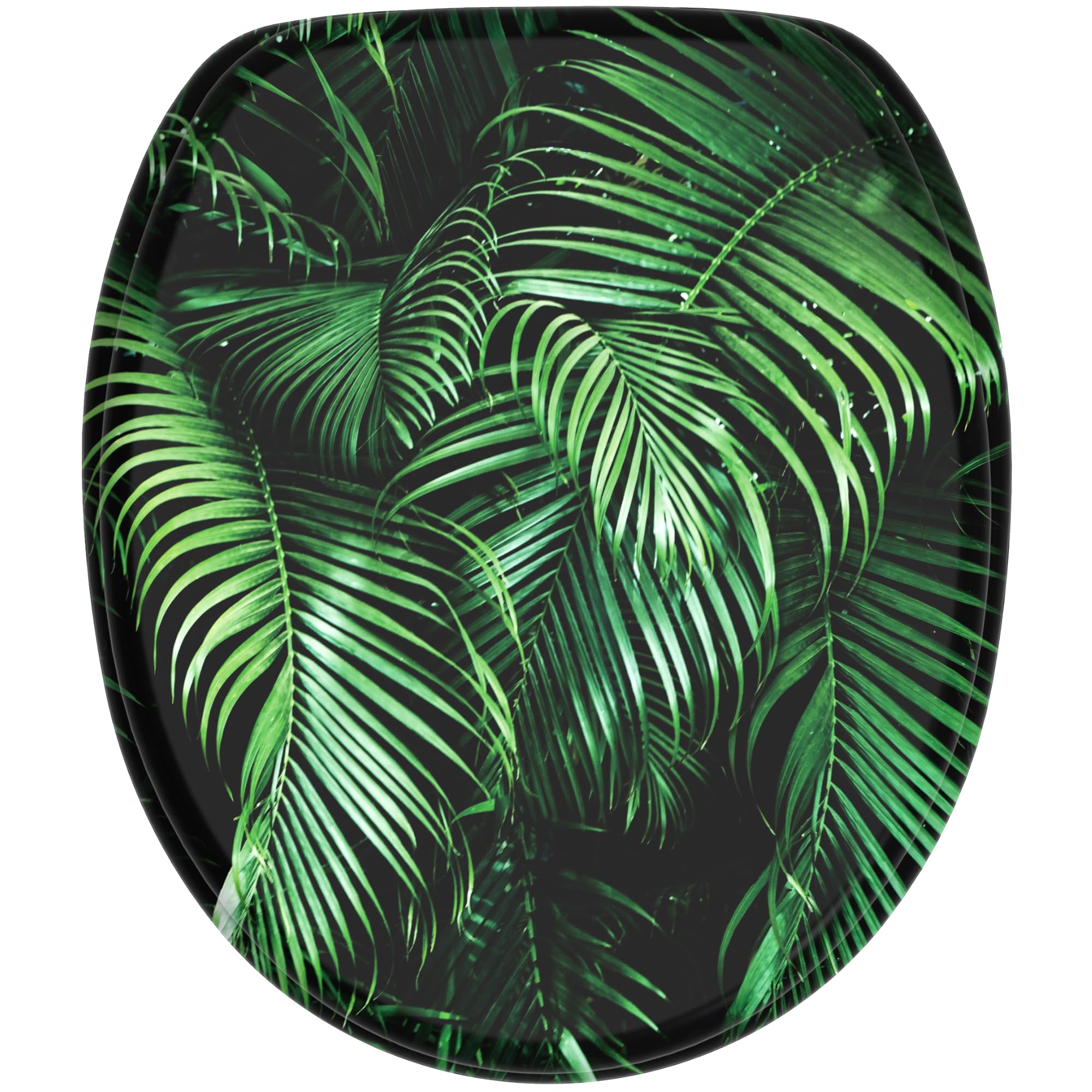Sanilo Soft Close Toilet Seat, Wide Choice of New Toilet Seats, Stable Hinges, Easy to Mount (Palmdream), 47 cm x 37.7 cm - Image 2