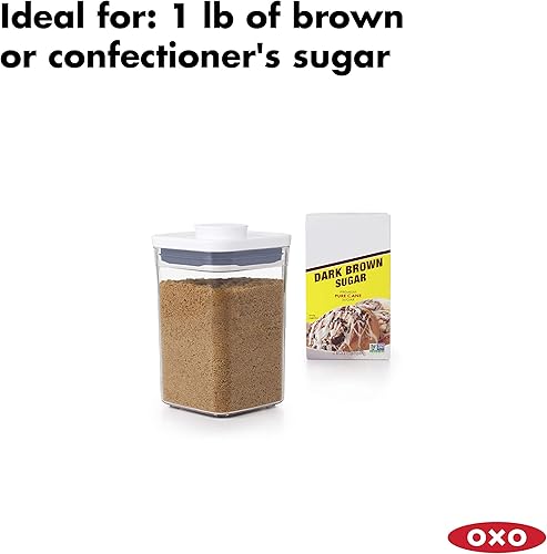 Miniatura 3 de OXO Good Grips - Contenedor POP hermético, almacenamiento de alimentos hermético, 1.1 cuartos de galón para azúcar morena y más, transparente y con
