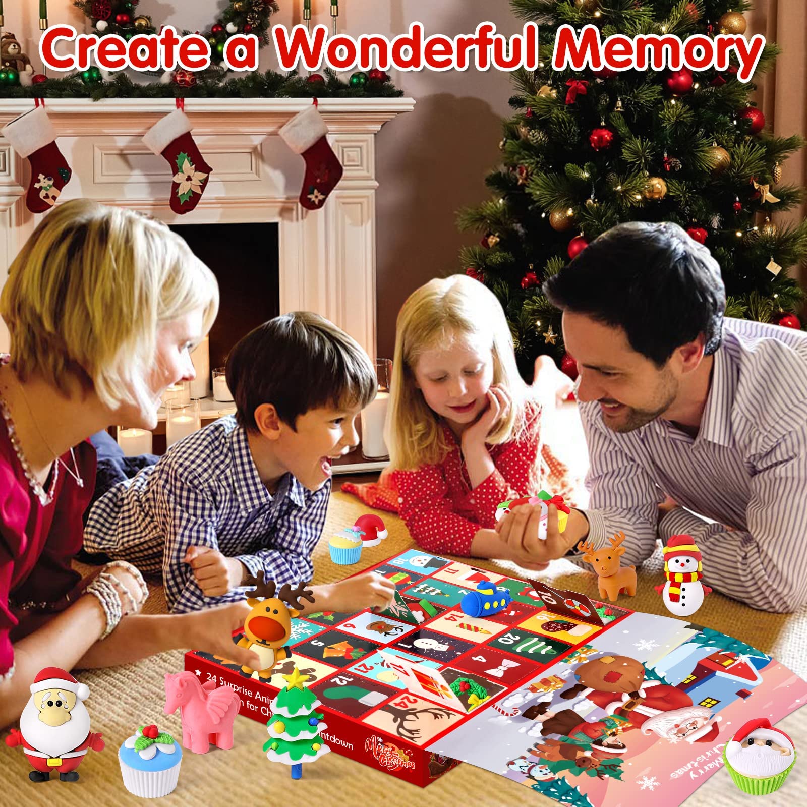 Amazon.com: Christmas Advent Calendar 2021 for Kids Adults Christmas  Countdown Calendar 24 Days Animal Erasers for Kids Advent Calendar Christmas  Party Favors Stocking Stuffers Xmas Toys Xmas Gift for Girls Boys :