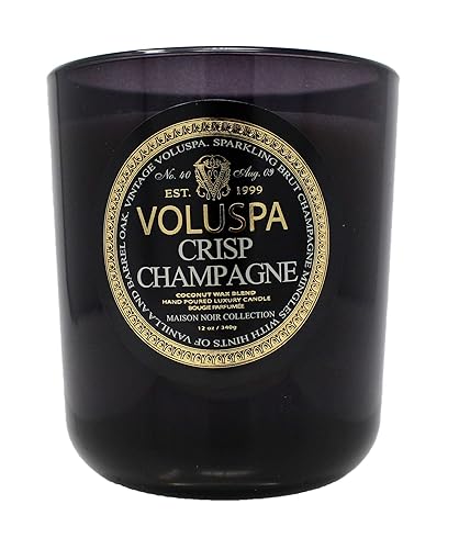 Voluspa Crujiente Champagne Classic Maison Vela de cristal en caja 12 onzas Voluspa Crujiente Champagne Classic Maison Vela de cristal en caja 12 onzas