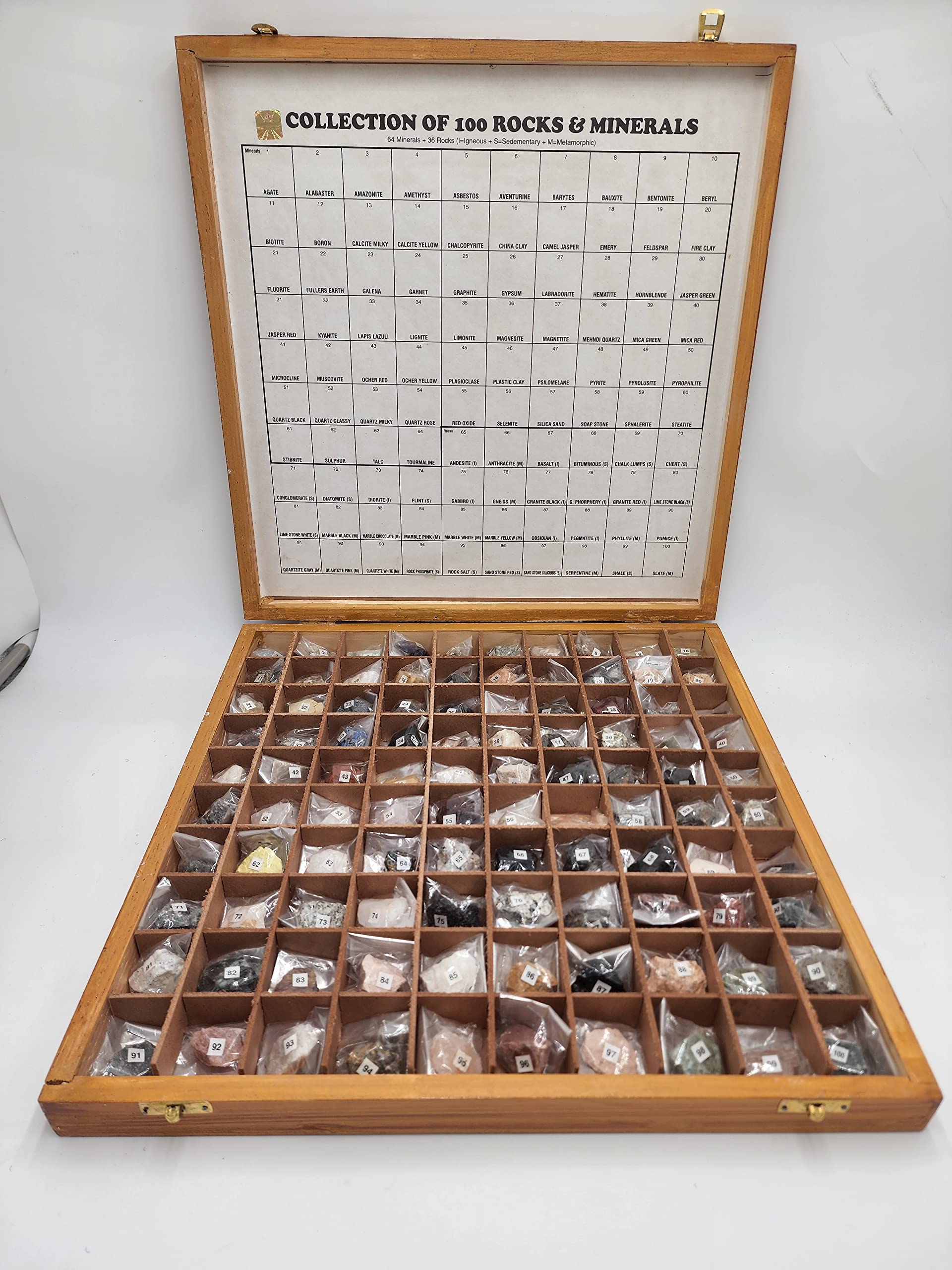 Buy Yantra Big Specimen 100 Rocks and Mineral Identification Kit