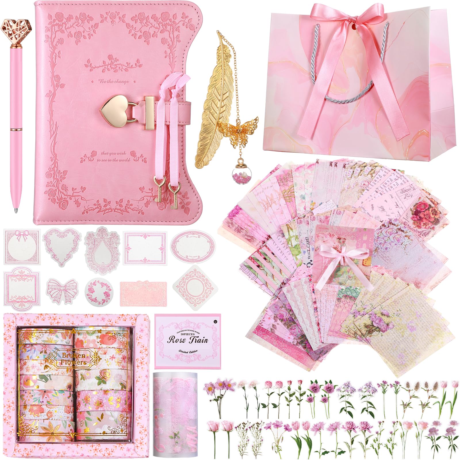 Janlaugh DIY Journal Diary with Lock Pack