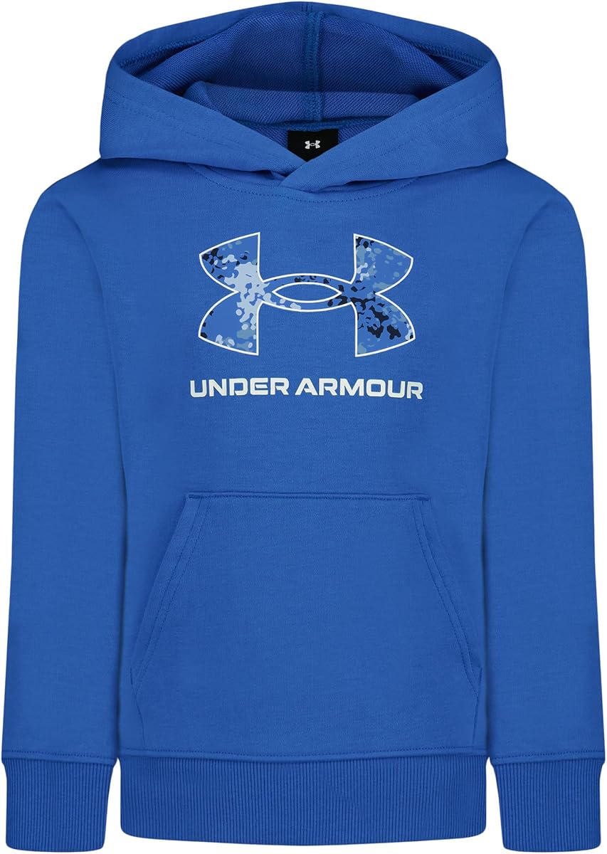Under Armour Sudadera con capucha de forro polar para niño, suave y cómoda, ajuste relajado