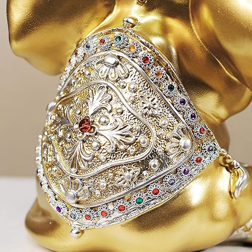 Miniatura 4 de Decoración de mesa, estatua de elefante, decoración creativa para sala de estar, gabinete de vino, habitación, decoración de personalidad, estatua