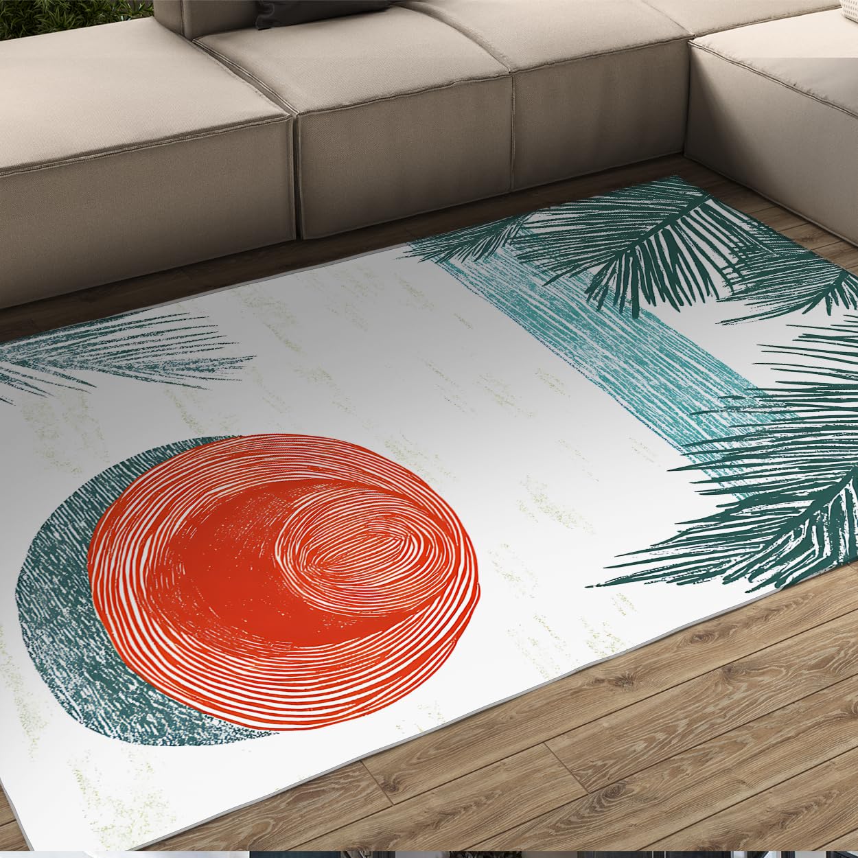 Tapis impression haute définition motif exotique pour sublimer un sol de salon