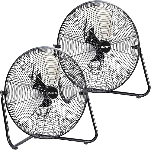 Miniatura 10 de Plexon Ventilador de pedesal de alta velocidad de 30 pulgadas, ventilador de pie industrial resistente, metal comercial para exteriores, para