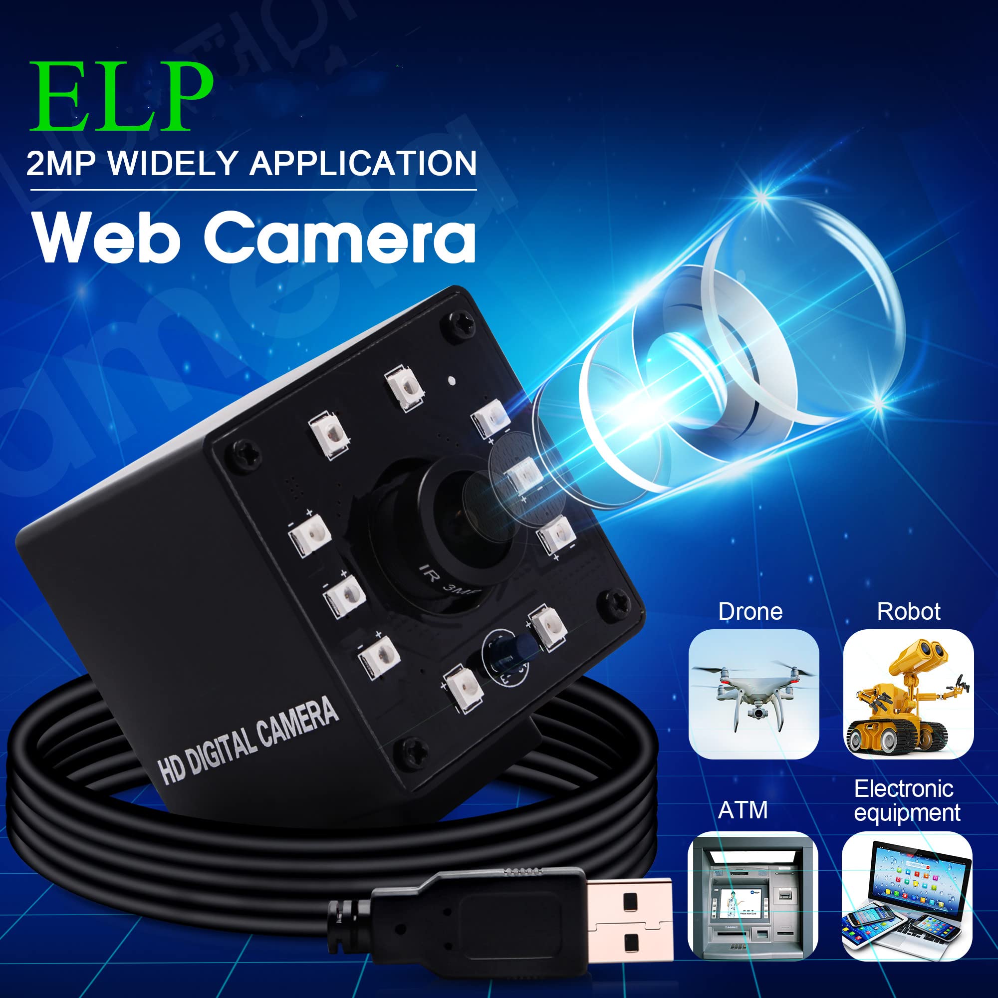 ELP Webcam 1080p USB Camera