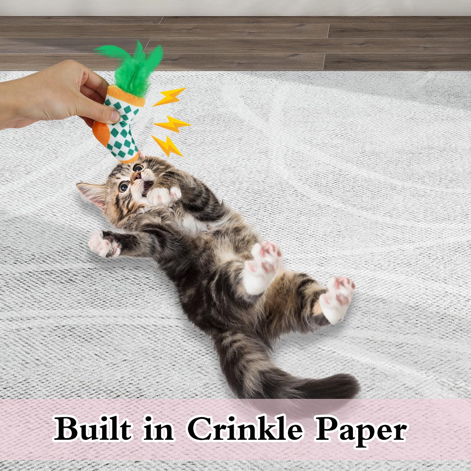 Andiker 3PCS Cat Feather Toys - Image 4