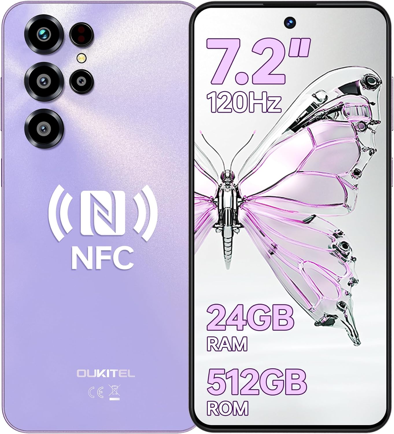 OUKITEL C68 Cell Phone Unlocked, 7.2” 120Hz Display, 24GB RAM+512GB ROM Smartphone, 6000mAh Battery Phones, 64MP+8MP Camera, Android 15 Mobile Phone, 4G Dual SIM/Fingerprint/Face ID/GPS/NFC/BT5.0 OUKITEL C68 Cell Phone Unlocked, 7.2” 120Hz Display, 24GB RAM+512GB ROM Smartphone, 6000mAh Battery Phones, 64MP+8MP Camera, Android 15 Mobile Phone, 4G Dual SIM/Fingerprint/Face ID/GPS/NFC/BT5.0