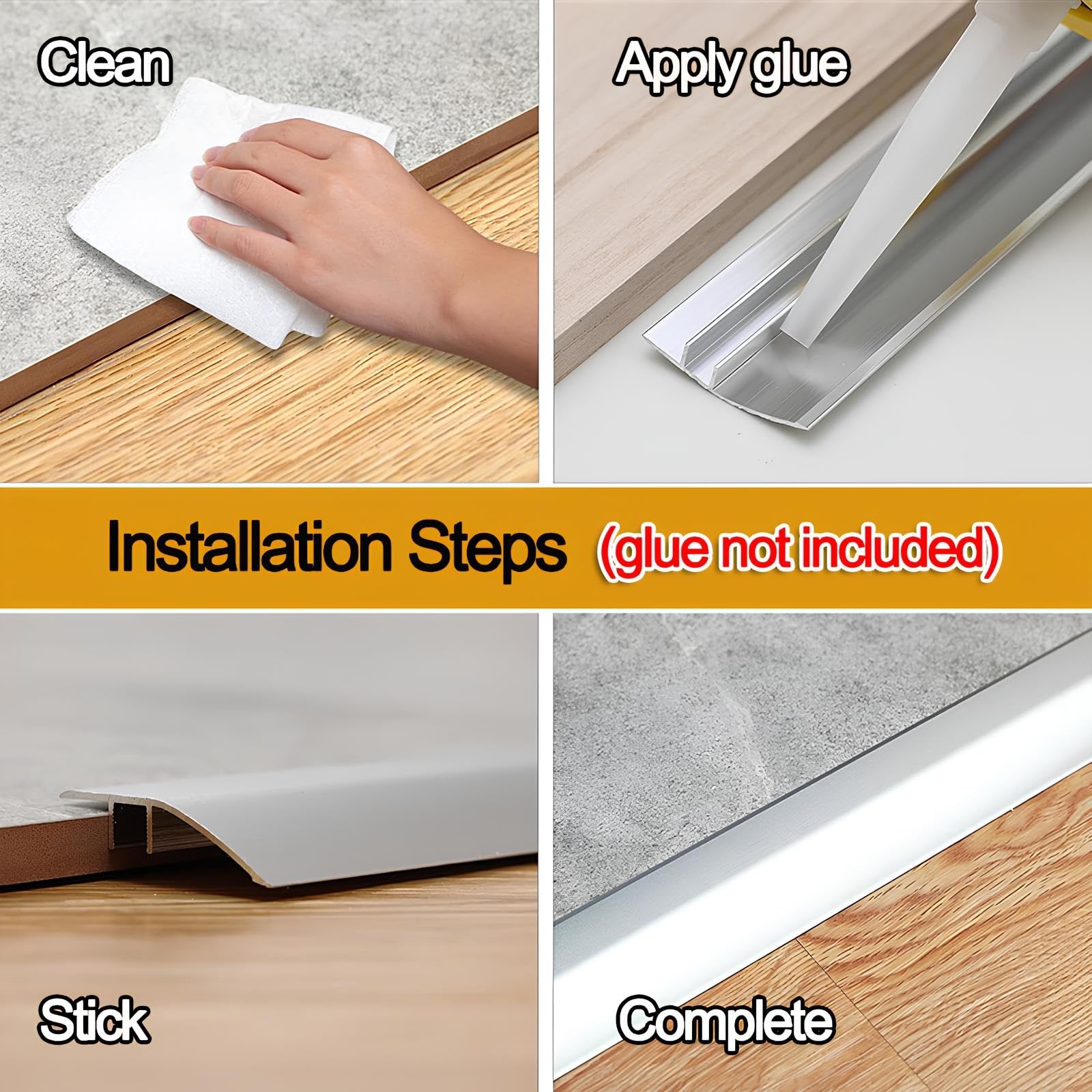Bande De Transition De Seuil Rampe De Seuil Aluminium Protection Des Bords