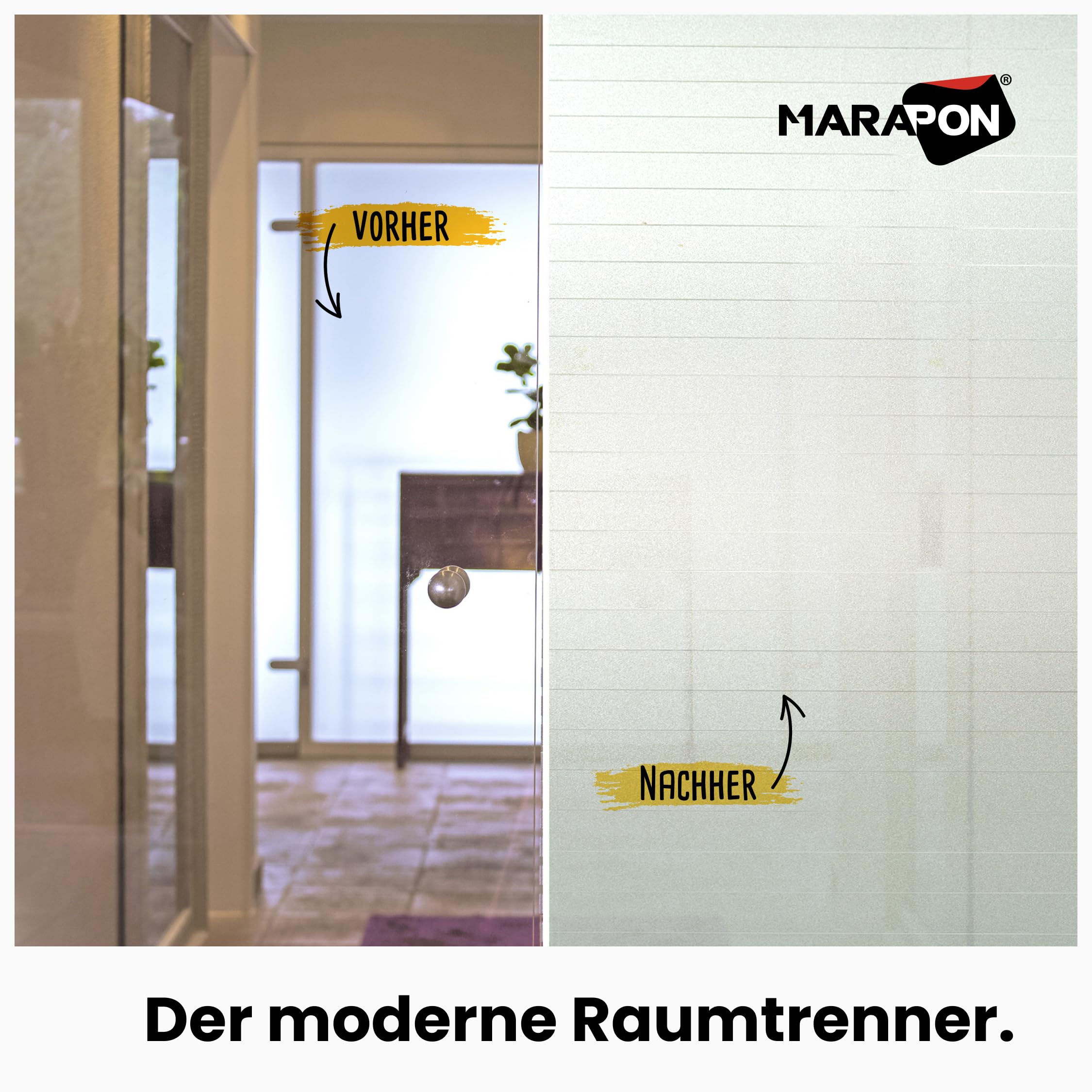 Marapon Fensterfolie Blickdicht von aussen mit Nadelstreifen 0 – Bild 4