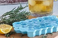 Vista 5 de Conjunto de cubitera de hielo hexagonal, S, Azul