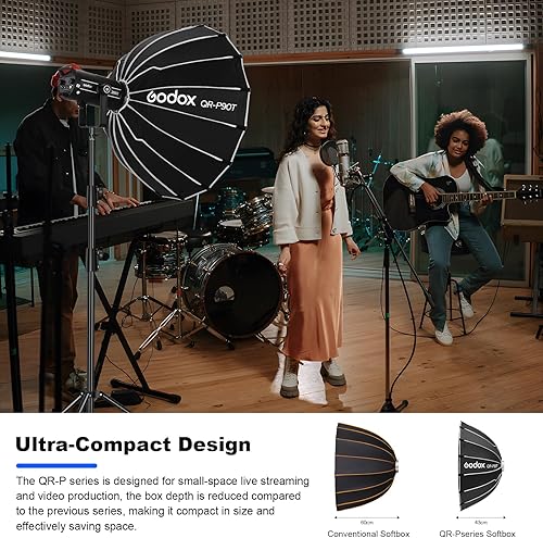 Vista 9 de Godox QR-P60T Rejilla de softbox (23.6 pulgadas, cuadrícula)