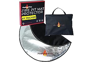 Fire Pit Heat Resistant Ember Mat: Shield Your Deck from the Heat