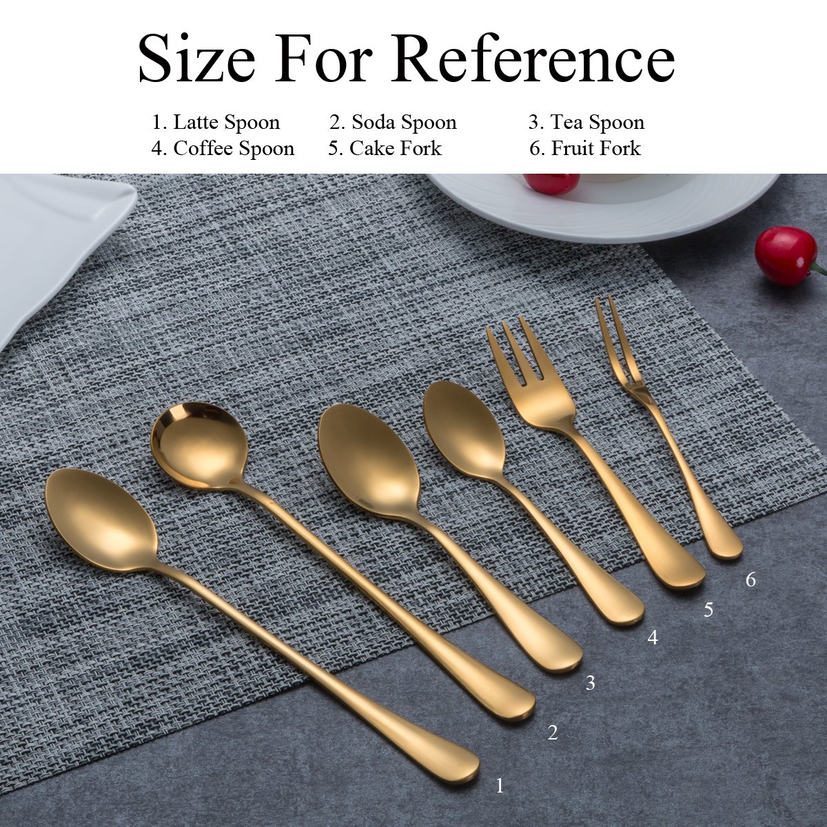 Kaffeelöffel-Set Aus Edelstahl – 4 Goldene Rührlöffel, 17 Cm Lang, Perfekt Für Espresso, Bar & Dessert