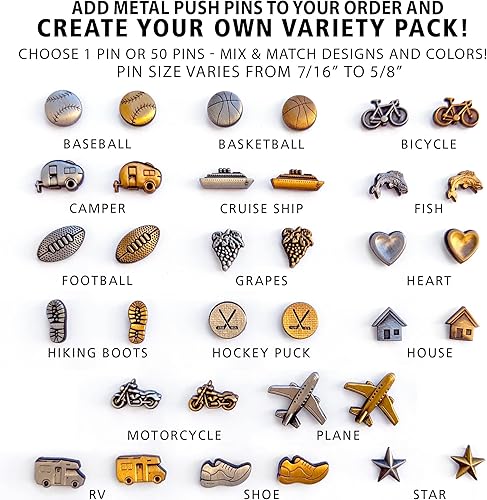 Miniatura 7 de HolyCowCanvas Personalized Grey Canvas United States Map with Push Pins, 3 Sizes, Mark Travels, Push Pin Map United States, Couples Gift for