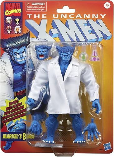 Miniatura 2 de Marvel Legends Series X-Men Beast - Figura de acción de 6 pulgadas 5 accesorios