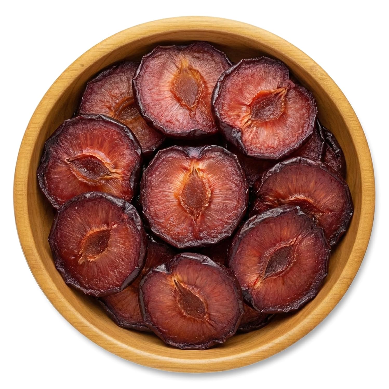 NY Spice Shop Dried Red Plums Slices- 1 Pound Angelino Red Plums Fruit Snacking - Dehydrated Natural Dried Plum Fruit Slices for Baking, Smoothies - Healthy Plum Snacks for Dessert Party Snack