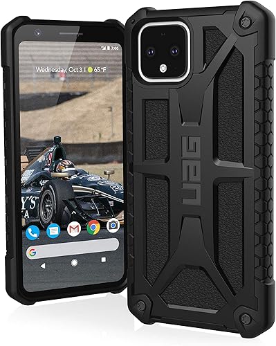 URBAN ARMOR GEAR UAG Made for Google Pixel 4 pantalla de 5.7 pulgadas Monarch Feather-Light Rugged Negro Funda militar probada contra caídas