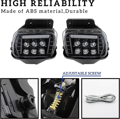 Miniatura 4 de KEWISAUTO Luz antiniebla LED con DRL para Chevy Silverado 02-06, luces de circulación diurna, montaje de lámpara antiniebla para Chevy Silverado