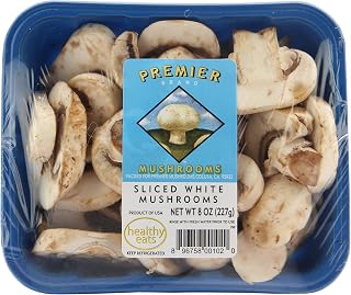 Mushroom White Sliced Conventional, 8 Ounce