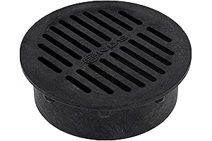 NDS 40, Grate Cover, Connects to Round 6 in. Speed-D Catch Basin Drain Pipes