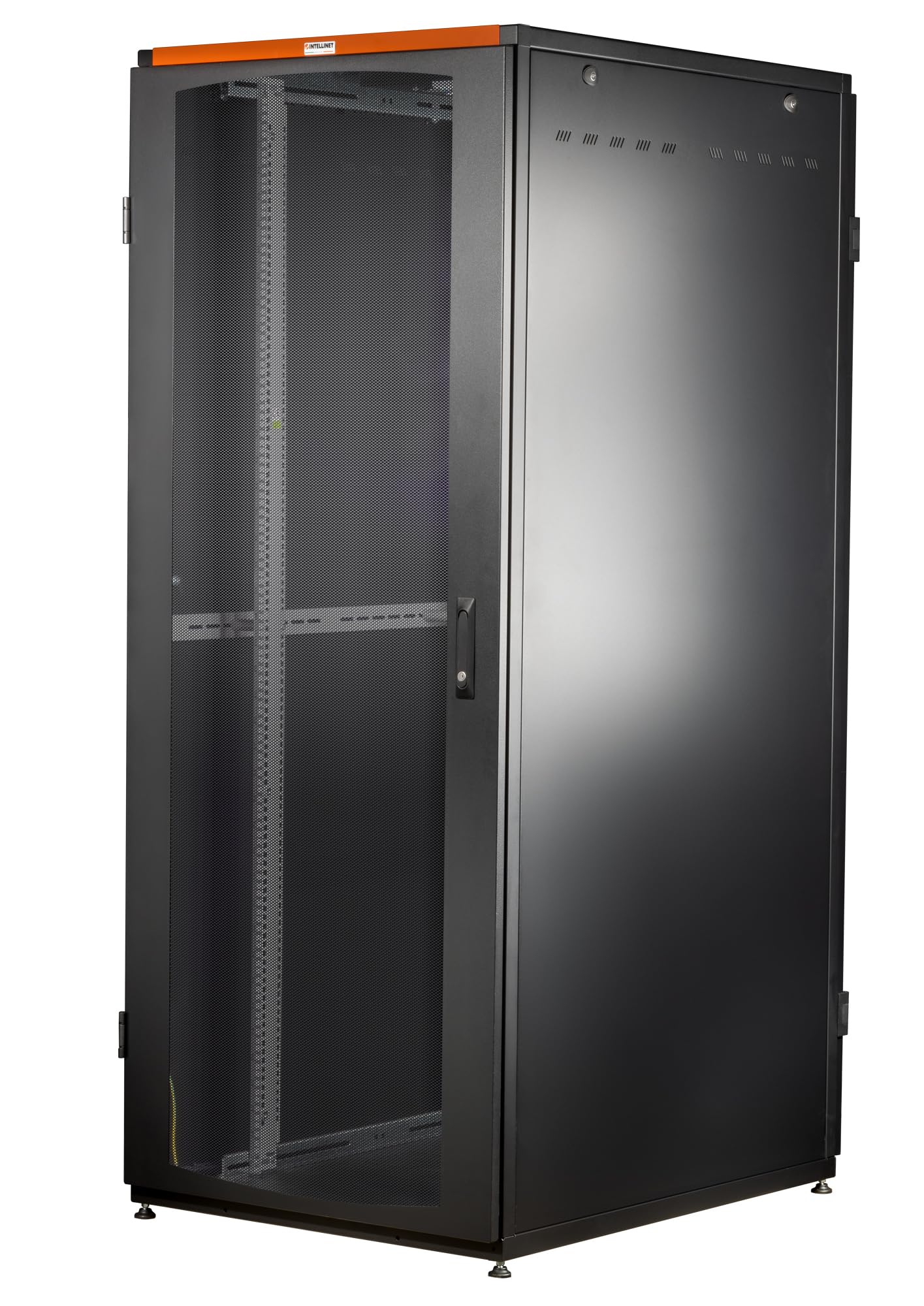 Intellinet 161156 Armadio Rack NextGen 19" 800x800 42U Porta Pan.Posteriore Grigliati Nero Nero