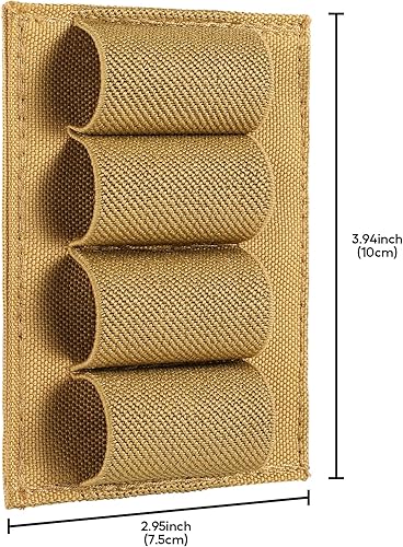 Miniatura 3 de FRTKK Paquete de 2 soportes tácticos para escopeta para rifles, cartucho Molle, portador de munición para calibre 1220