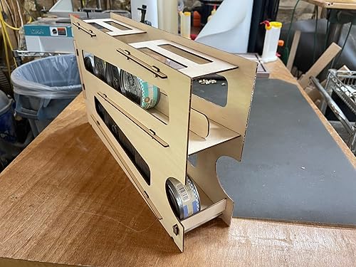 CR-2 Wooden Can Rack Dispenser and Organizer for Pantry Cat food Tuna Can