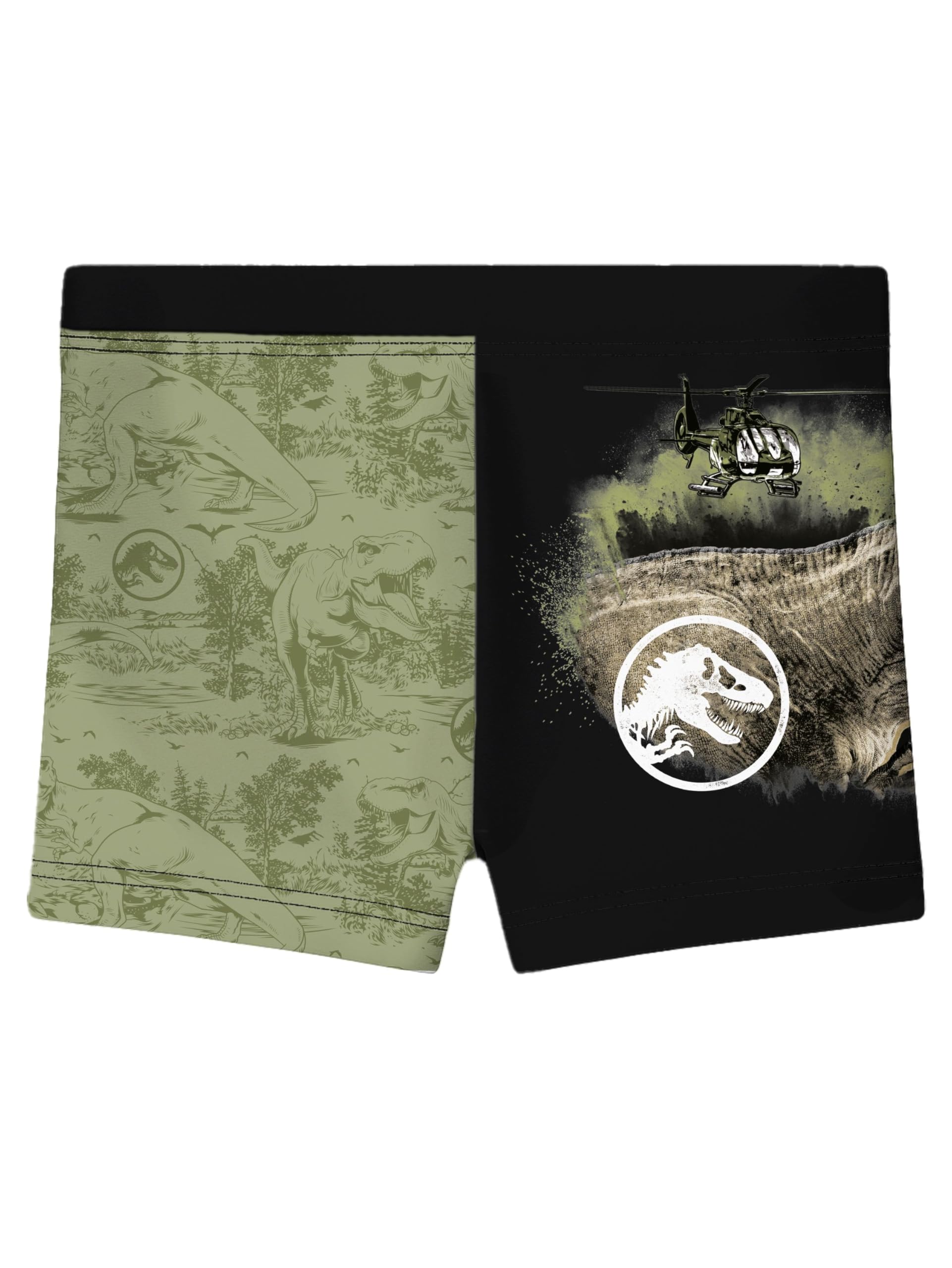United Labels Jurassic World Short de Bain garçon, Vert/Noir, 134/140, Mode Enfant