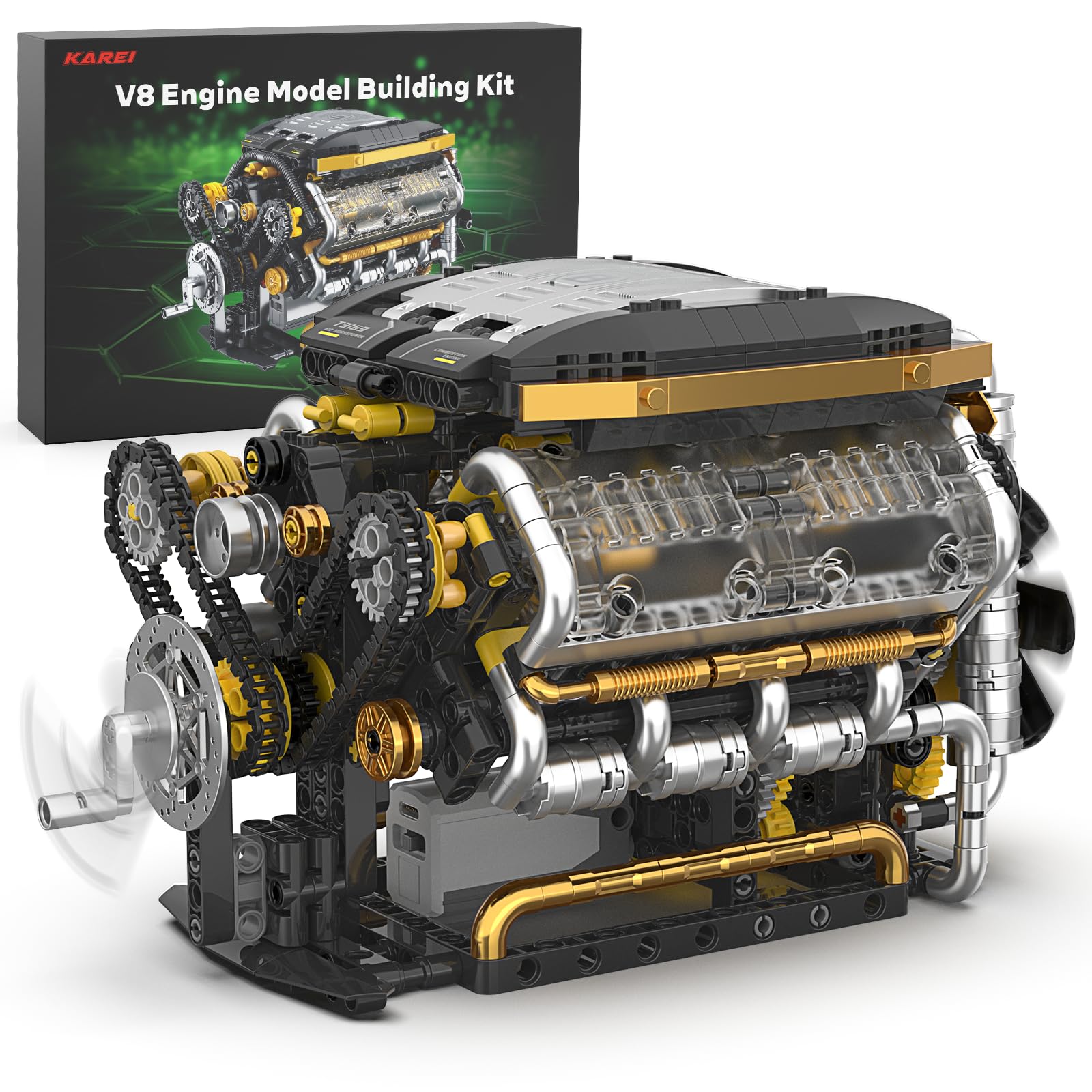 Amazon.com: Karei V8 Engine Building Set 1065 PCS- Manual
