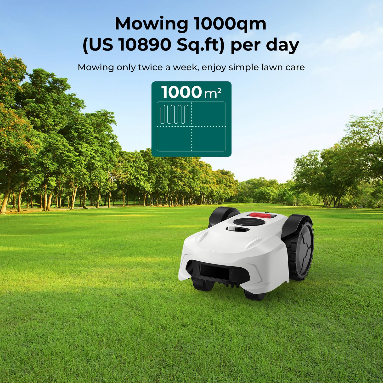 Naturalpowev Tondeuse Robot à Gazon — vue 2