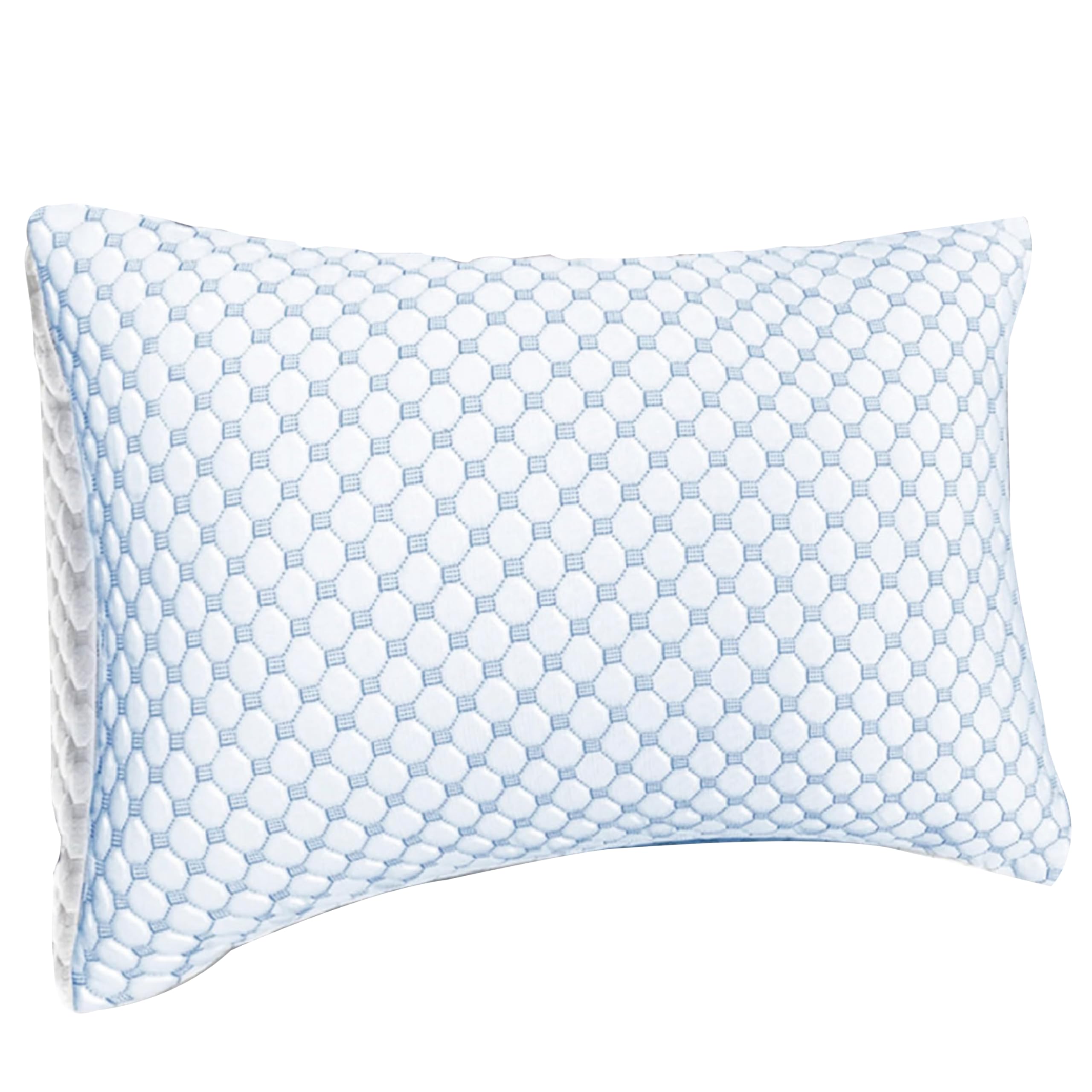 Olivia Rocco Ice Cool Pillow Hypoallergenic Cooling Memory Filled Pillows Stay Cold Medium Support