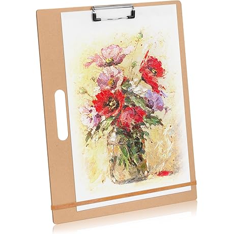 Drawing Boards 13" x 17" - Portable Clipboard Canvas Drawing Board Painting Board for Artists
