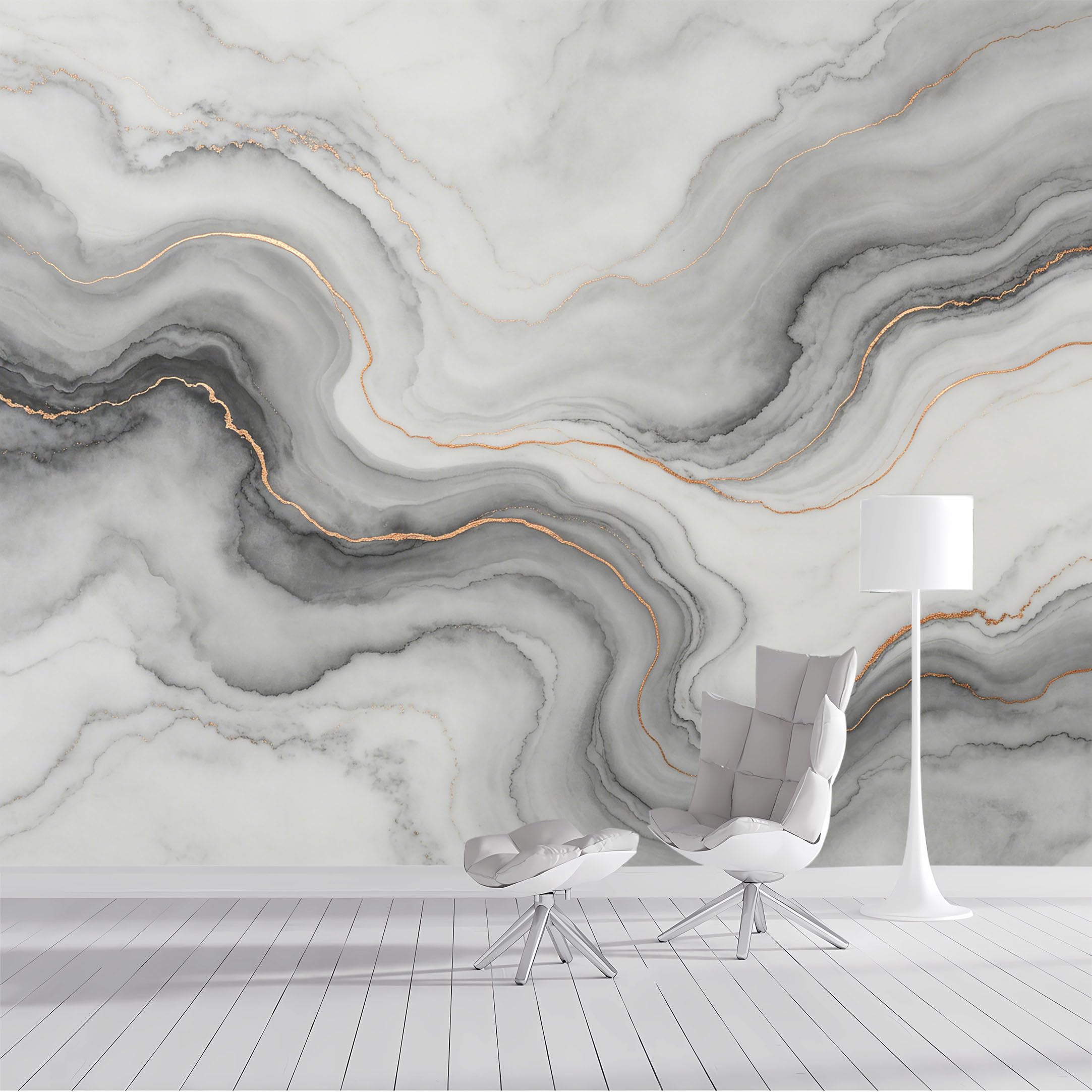 Custom Size Wall Mural Marble Vein Rose Gold Geometric Abstract Textured Watercolor SelfAdhesive Wall Fabric Removable Peel and Stick Wallpaper Wall Decor for Living Room Bedroom Bathroom