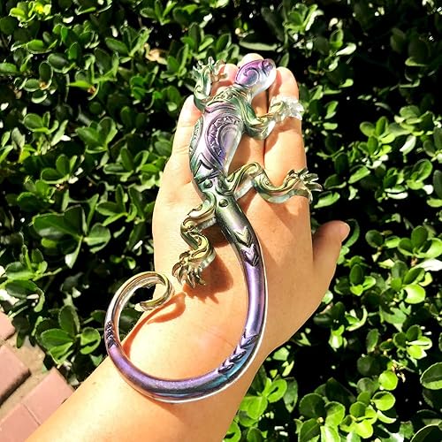 Miniatura 3 de Moldes de resina epoxi de lagarto, moldes de resina de silicona de animales grandes, molde de decoración de Halloween para colgar en la pared,