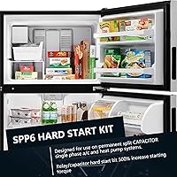 Vista 8 de SPP6 Hard Start Capacitor Replacement 115V Thru 288VAC Hard Start kit for air Conditioner Units from 4,000 to 120,000(1/2 Thru 10H.P.),Increases