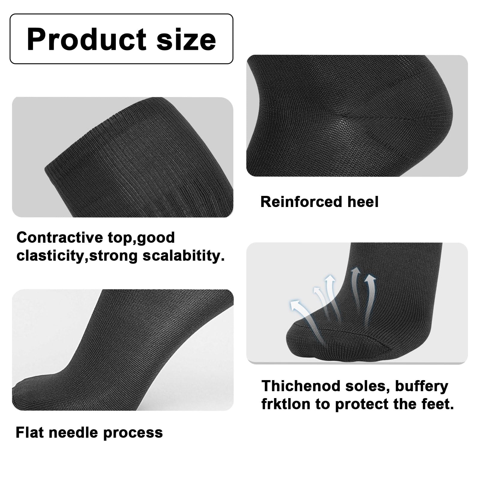 EUPSIIU 2 Pares Medias de Fútbol Largos para Niños Calcetines Deportivos de Niños Largo Tubo de Calcetines, Calcetines de Fútbol, Baloncesto, Rugby, Correr, Niños Niñas 5-13 Años (Negro)