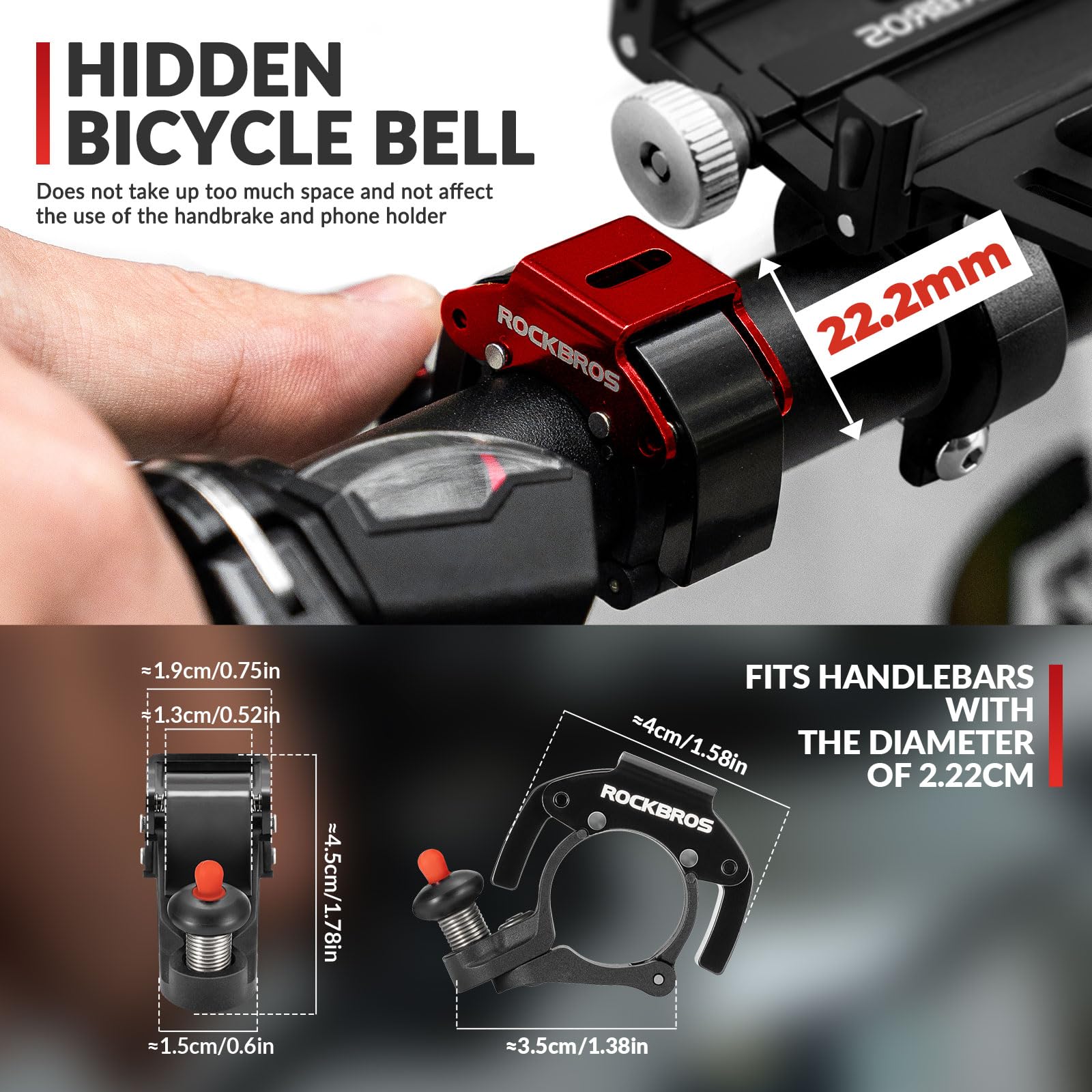 QKEPCY Fahrradklingel Set - 4x Alu Klingeln 90dB Für Mountainbike & Citybike