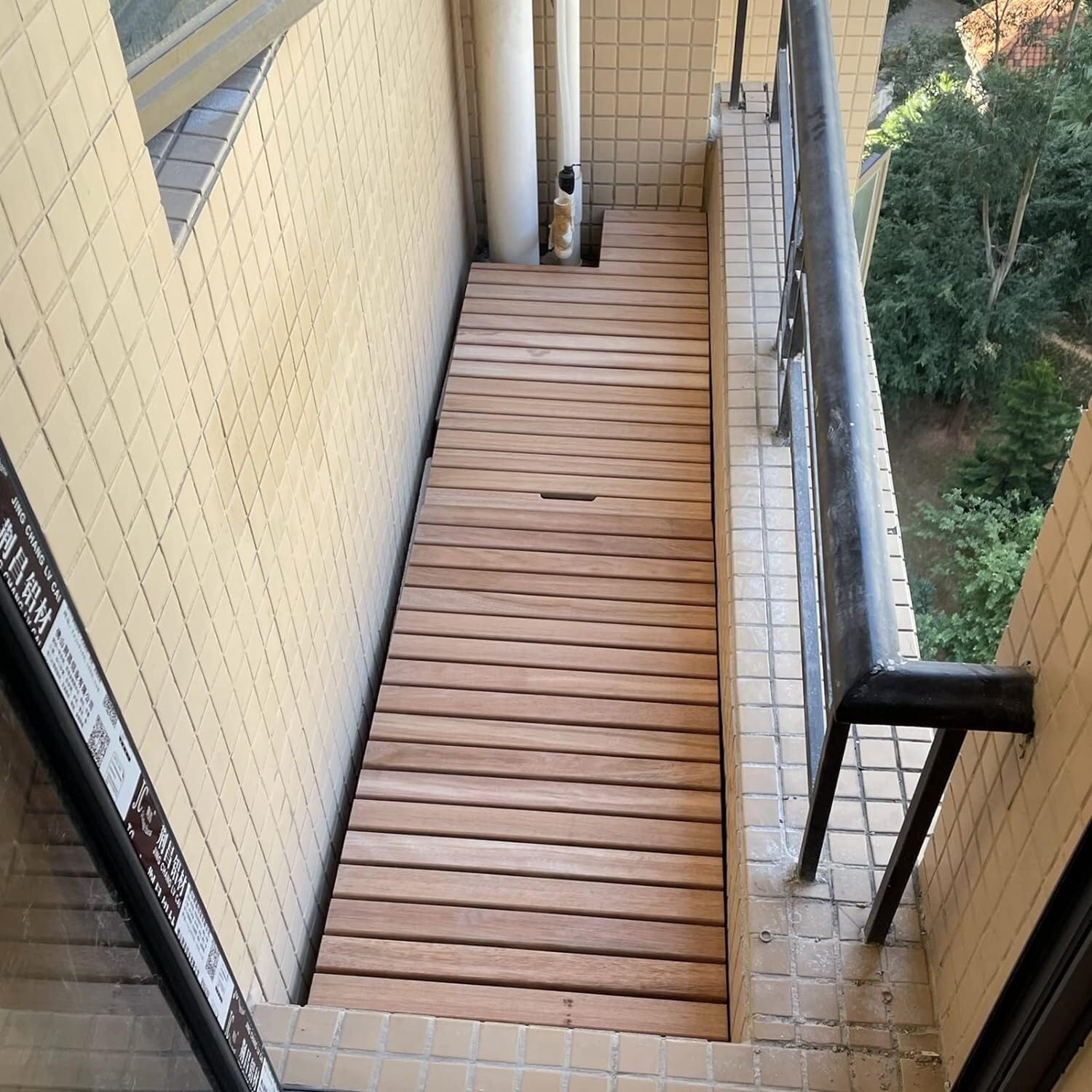 Alfombra de baño de Ducha de Madera, Almohadilla Antideslizante for pies, Tablero de Drenaje for baño, Pedal de Suelo for Puerta, tamaño Personalizado(60x70cm)