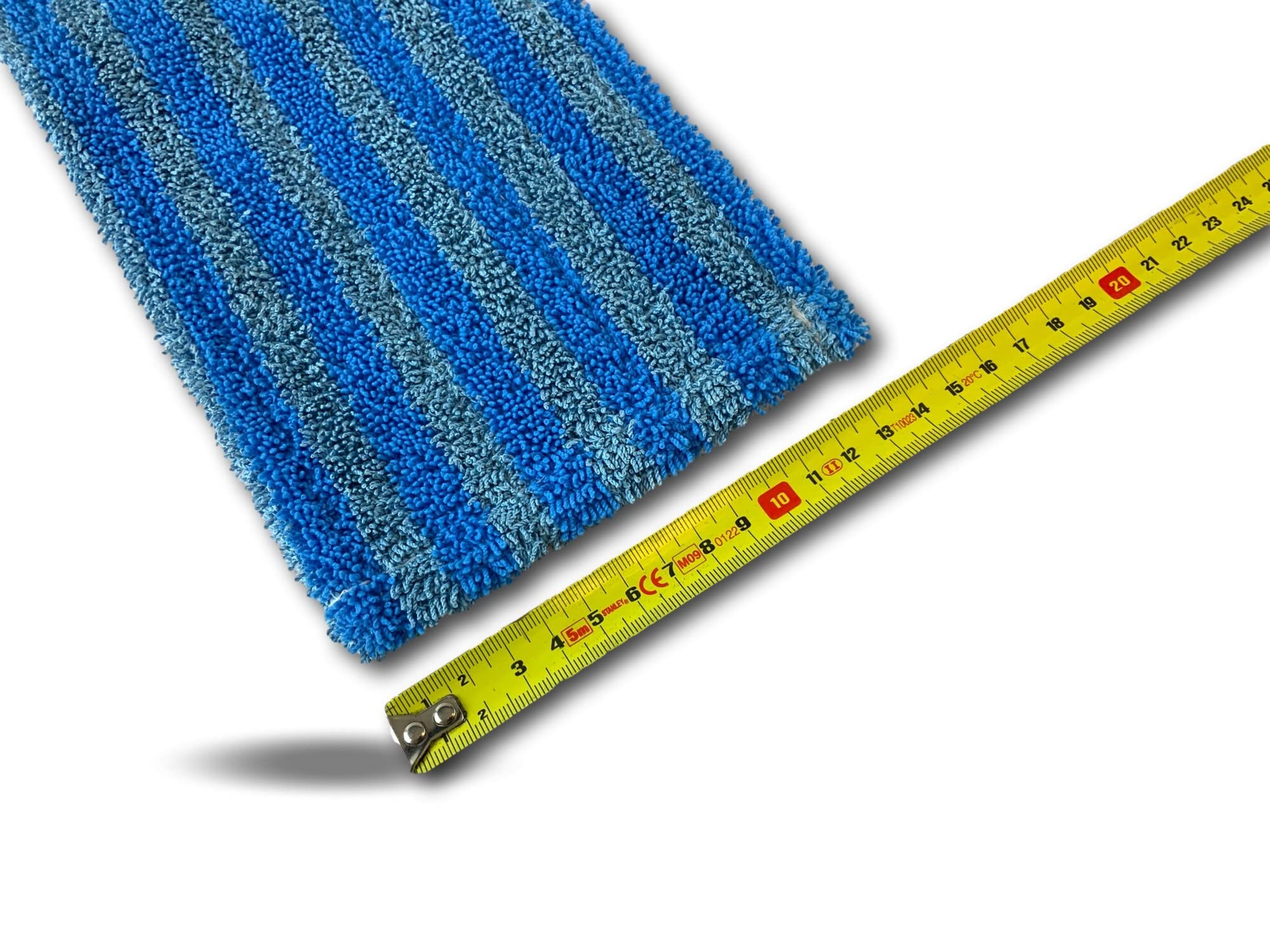Kibros Lot 10 serpillières Frange Microfibre Balai Easy Press 40 cm | Microfibre à languette avec œillets, 46×15 cm, lavante dégraissante, compatible balai Easy Press Kibros.