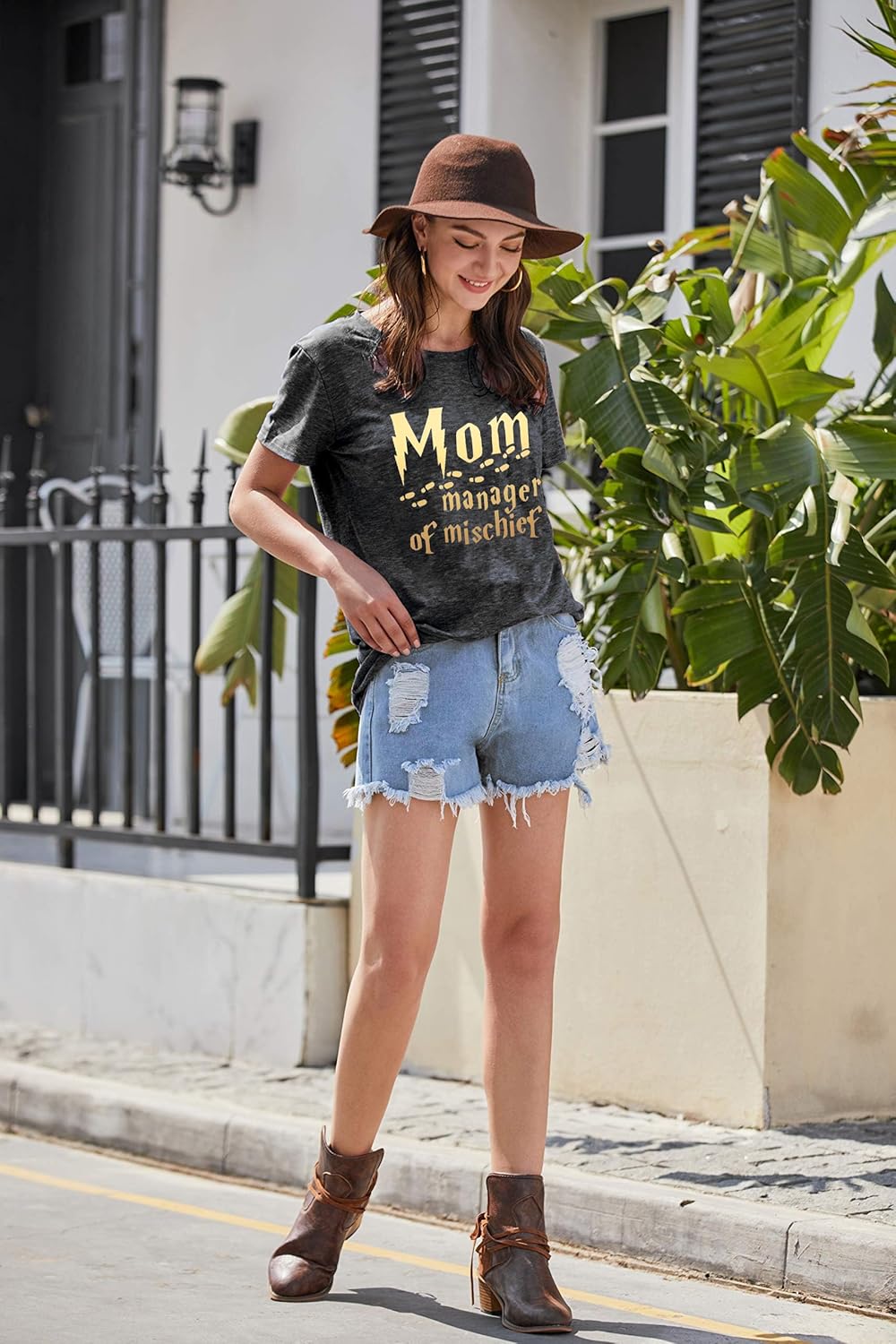 Mom Manager Birthday Shirt for Women - Funny Mama Family Clothes Mothers Day Graphic Outfit Tee Tops - Image 2