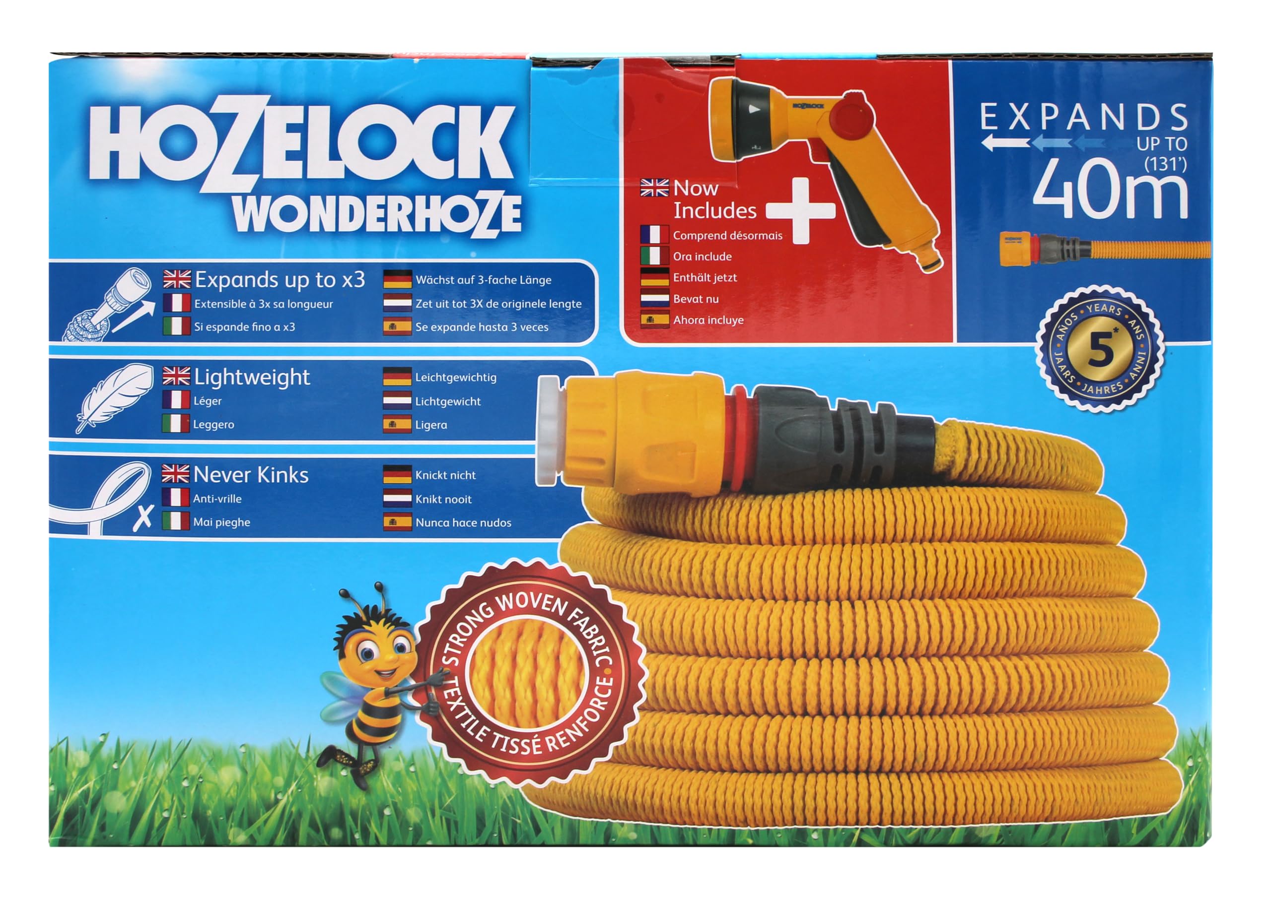 Hozelock 100-101-263 14 mm 40 m 5/8 pulgadas 40 m amarillo manguera de jardín